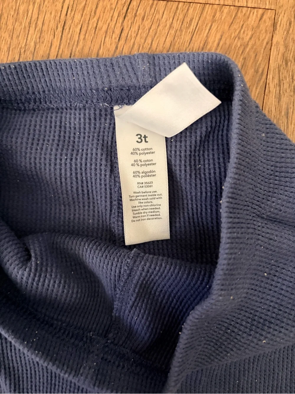 Carter's Blue Long Sleeve Thermal Pajama Set